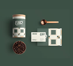 咖啡品牌标识插图外包装设计
