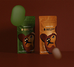 熊品牌咖啡标识插图包装设计